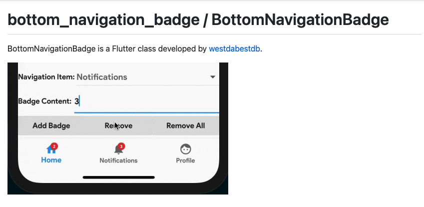 Bottom Navigation Badge